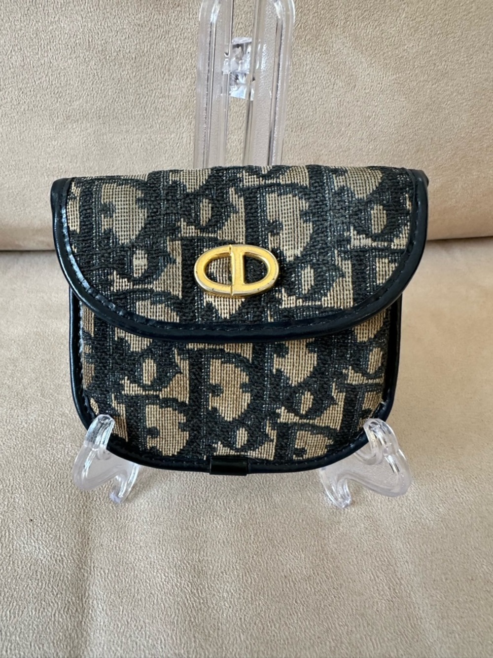 💙 Christian Dior Vintage Trotter Coin Pouch - Authentic